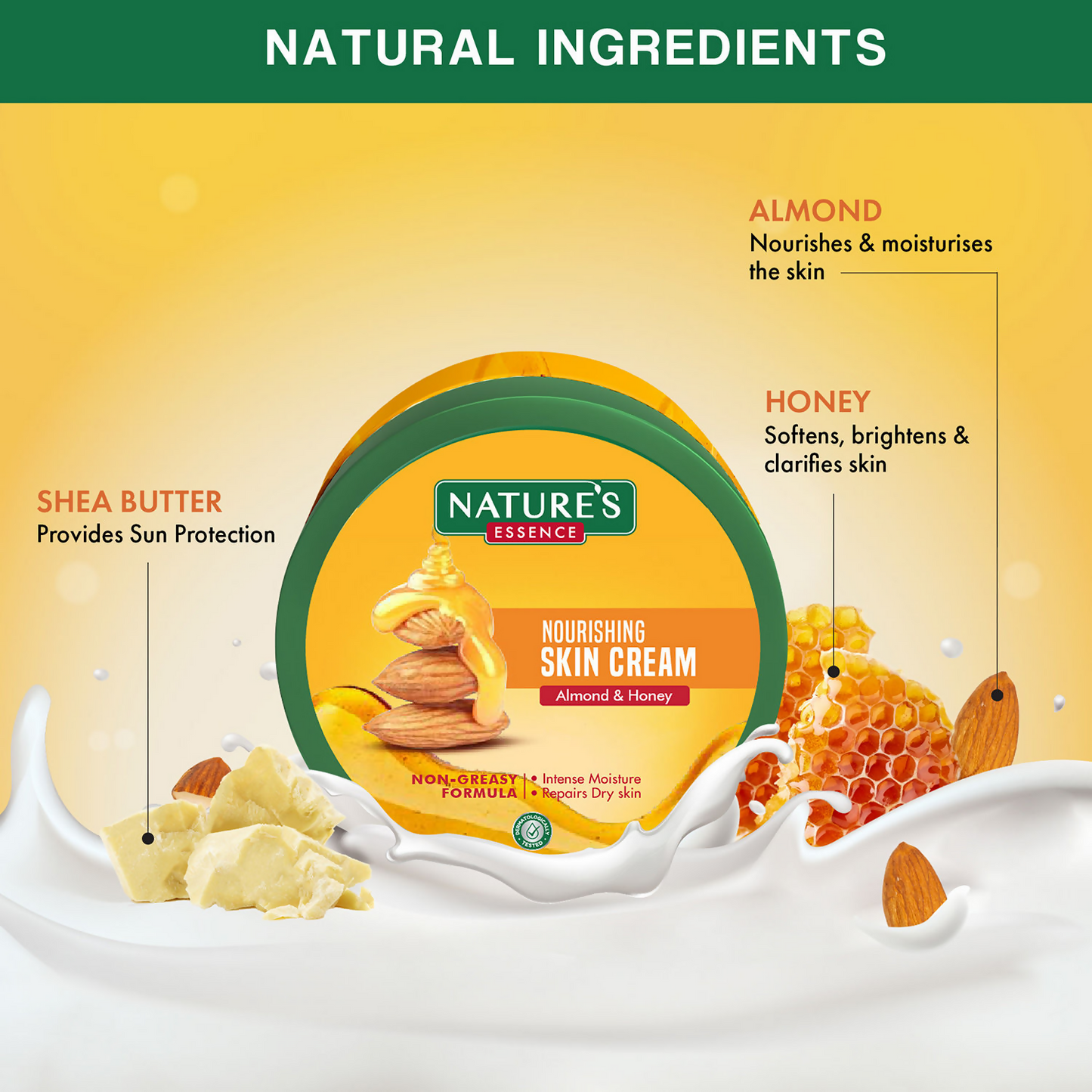 Nature's Essence Nourishing Skin Cream With Almond & Honey