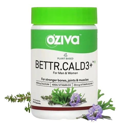 OZiva Plant Based Bettr.CalD3+ Capsules For Men And Women - BUDEN