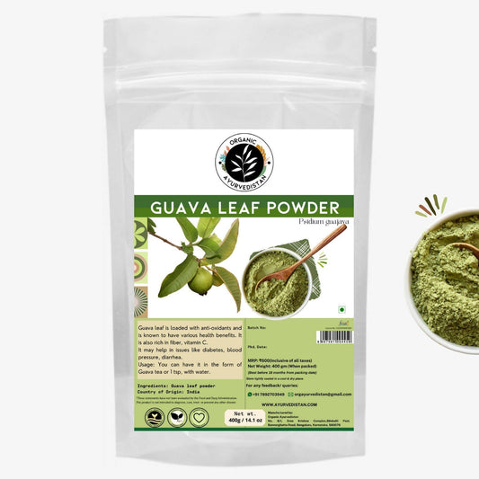 Organic Ayurve USA, Australia, Canada n Guava Leaves Powder - BUDEN