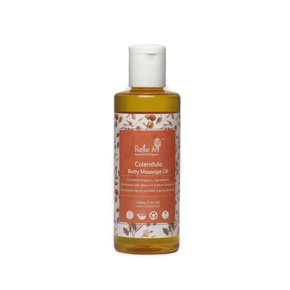 Rustic Art Organic Calendula Baby Massage Oil