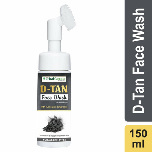Herbal Canada D-Tan Foam Face Wash with Built in Face Brush