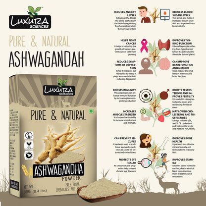 Luxura Sciences Natural Ashwagandha Powder