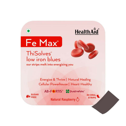 HealthAid Fe Max ThiSolves Oral Strips