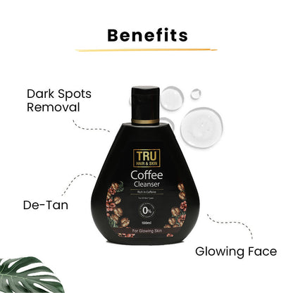 Tru Hair & Skin Coffee & Hyaluronic Acid Face Cleanser
