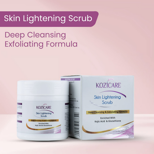 Healthvit Kozicare Skin Lightening Scrub For Deep Cleansing & Exfoliating Formula