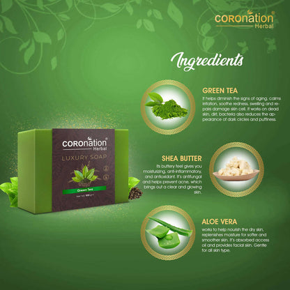 Coronation Herbal Green Tea Luxury Soap