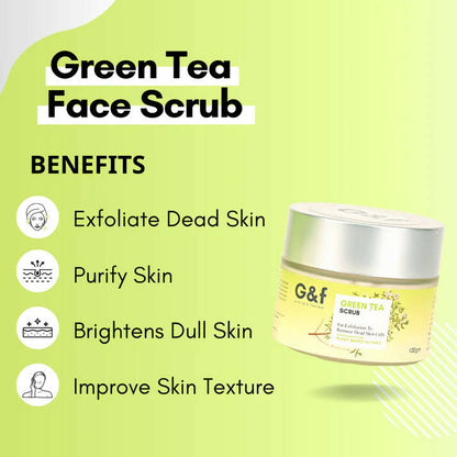 G&f Skin Detoxification Face Scrub with Green Tea + Bearberry Leaf Extract