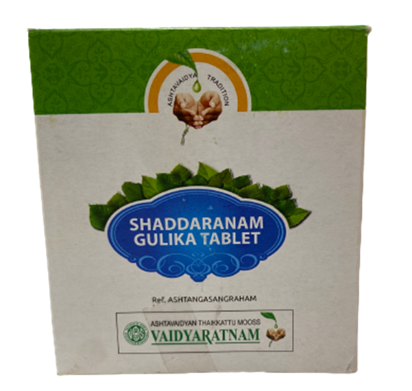 Vaidyaratnam Shaddaranam Gulika Tablets - BUDEN