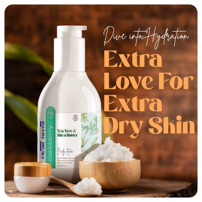 Careberry Tea Tree Oil & Shea Butter Nourishing Body Lotion