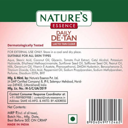 Nature's Essence Daily De-Tan Lacto Tan Clear