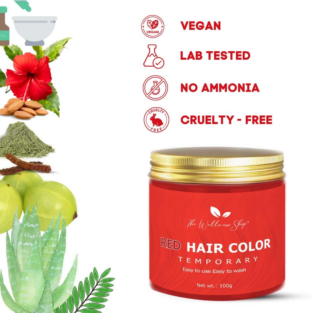 The Wellness Shop Red Temporary Hair Color