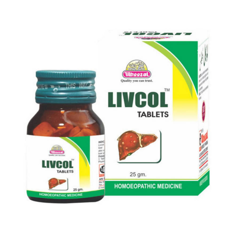 Wheezal Homeopathy Livcol Tablets