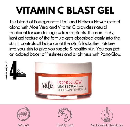 Auli Pomoglow Vitamin C Blast Face Gel