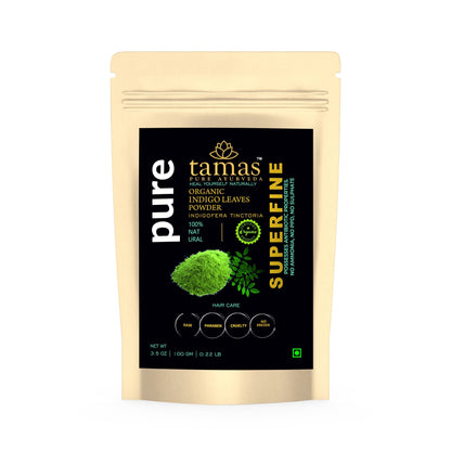 Tamas Pure Ayurveda Superfine Organic Indigo Leaves Powder