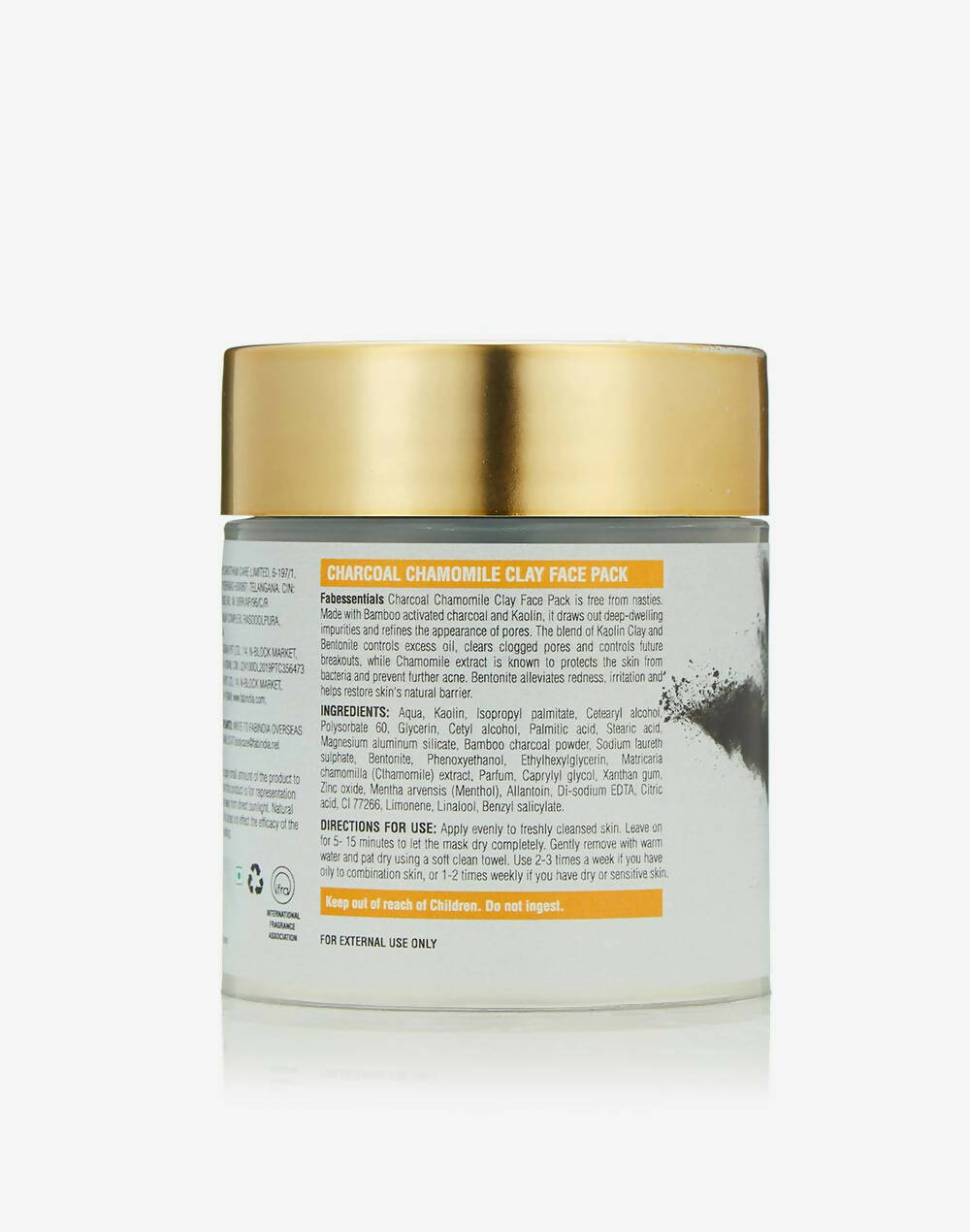 Fabessentials Charcoal Chamomile Clay Face Pack