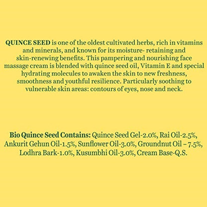 Biotique Advanced Ayurveda Quince Seed Nourishing Face Massage Cream