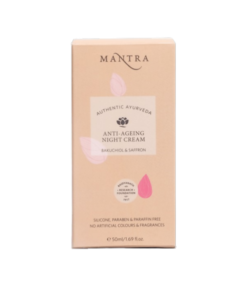 Mantra Herbal Anti-Ageing Night Cream Bakuchiol & Saffron