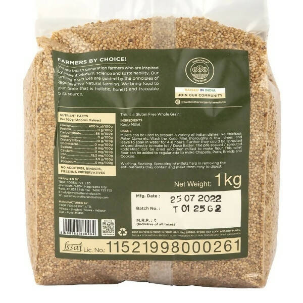 Two Brothers Organic Farms Kodo Millets