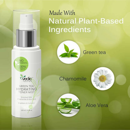 Vedic Naturals Green Tea Hydrating Toner Mist