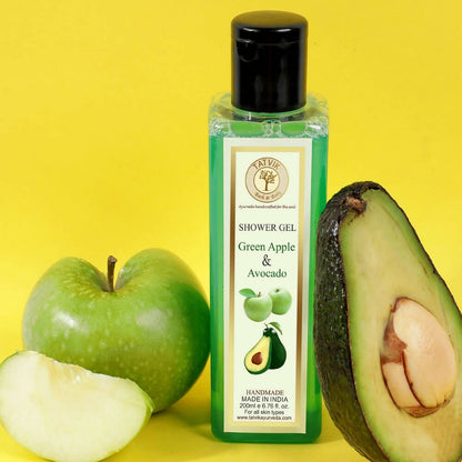 Tatvik Ayurveda Shower Gel - Green Apple & Avocado
