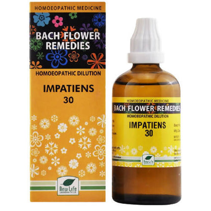 New Life Homeopathy Bach Flower Remedies Impatiens Dilution