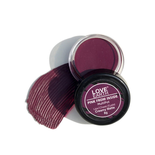 Love Earth Lip Tint & Cheek Tint Multipot - Pink From Inside - BUDNE