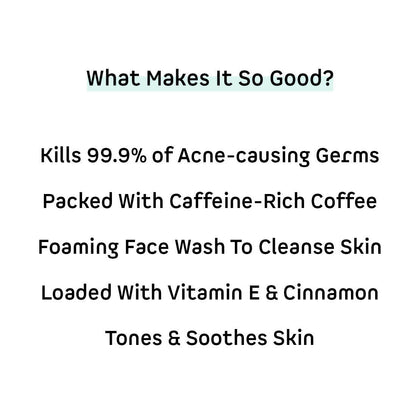 mCaffeine Anti Acne Coffee Foaming Face Wash