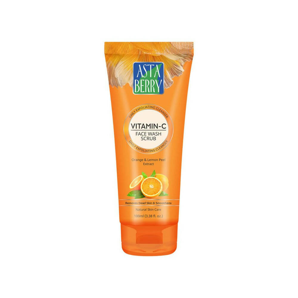 Astaberry Vitamin C Face Wash Scrub-Daily Exfoliating Cleanser - usa canada australia