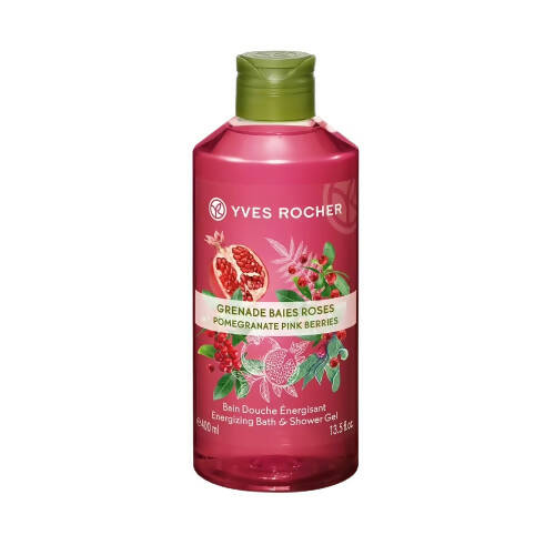 Yves Rocher Energizing Bath & Shower Gel - Pomegranate Pink Berries - BUDEN