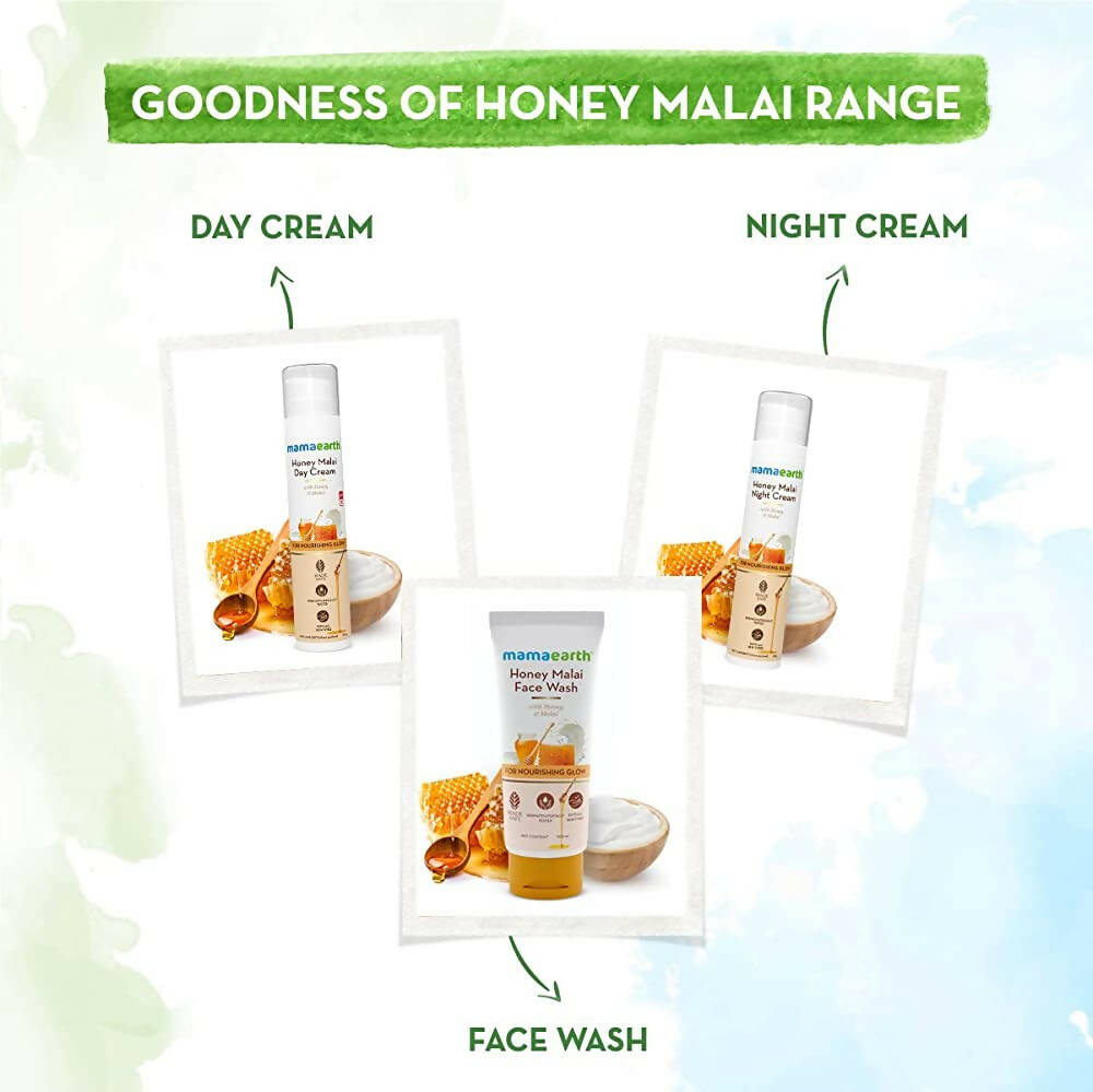 Mamaearth Honey Malai Night Cream for Nourishing Glow