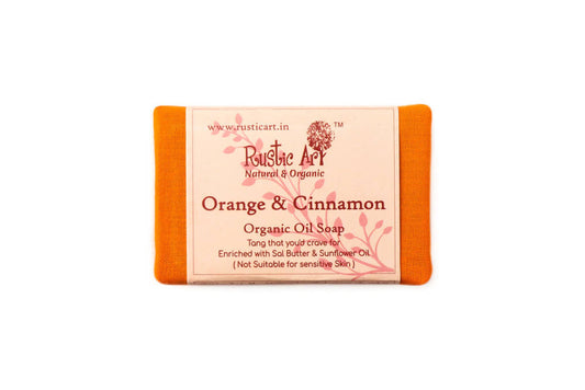 Rustic Art Orange and Cinnamon Organic Oil Soap