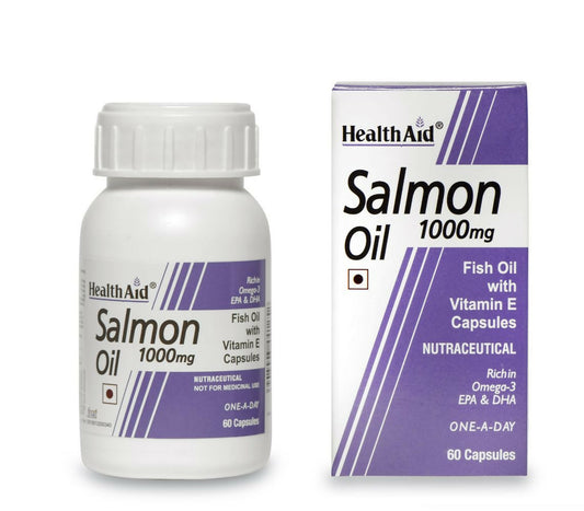 HealthAid Salmon Oil 1000 mg Capsules - BUDEN