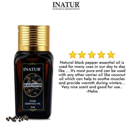 Inatur Black Pepper Pure Essential Oil