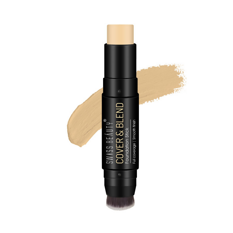 Swiss Beauty Cover & Blend Stick Foundation - 01 Pretty Vanilla - BUDNE