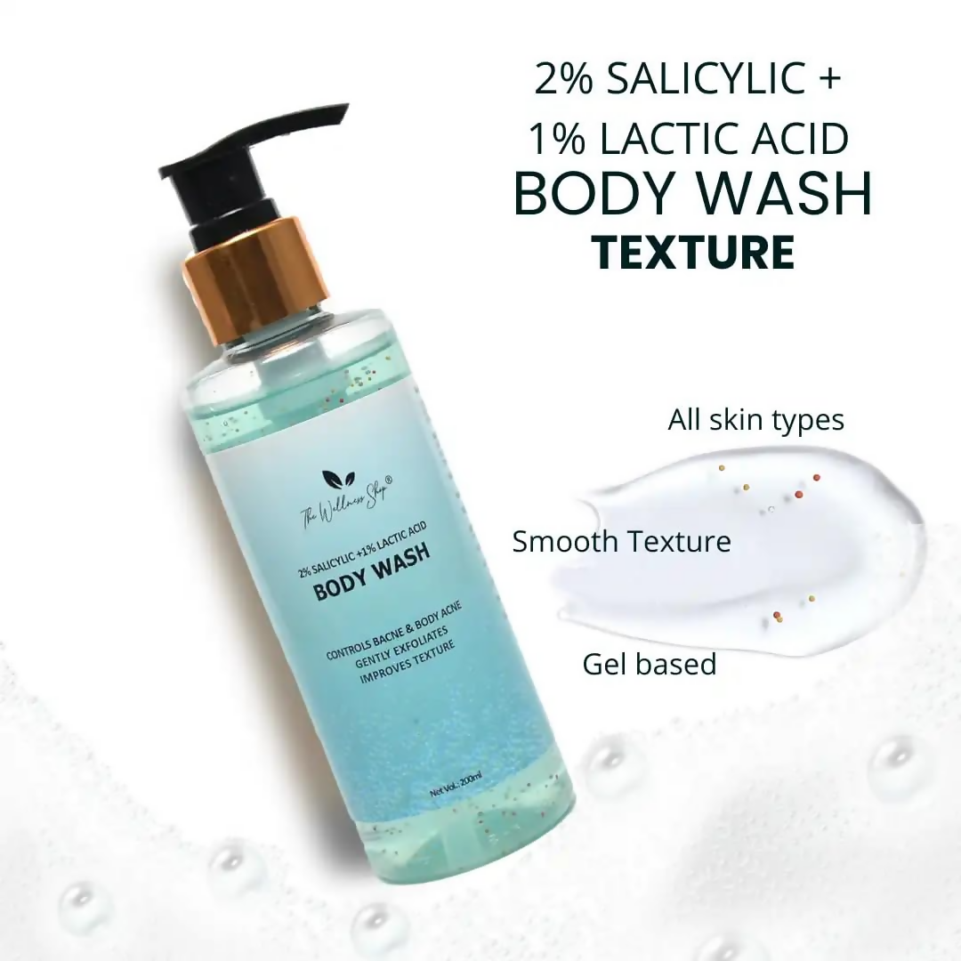 The Wellness Shop 2% Salicylic+1% Lactic Acid Body Wash