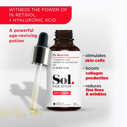 The Man Company Sol. 1% Retinol Anti-Aging Face Serum