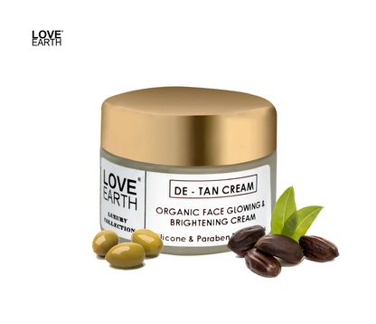 Love Earth De-Tan Moisturizing Cream with Aloe VeraSandalwood for Pigmentation
