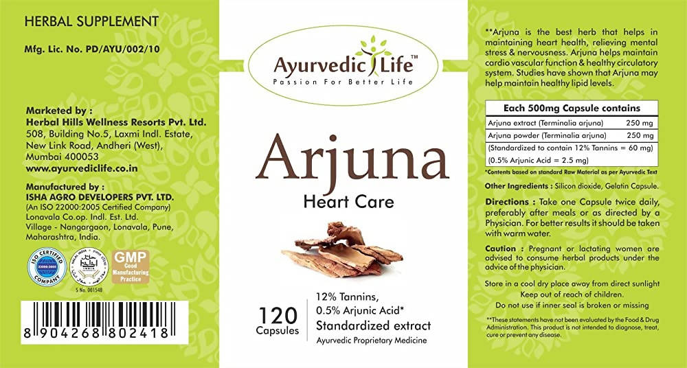 Ayurvedic Life Arjuna Capsules