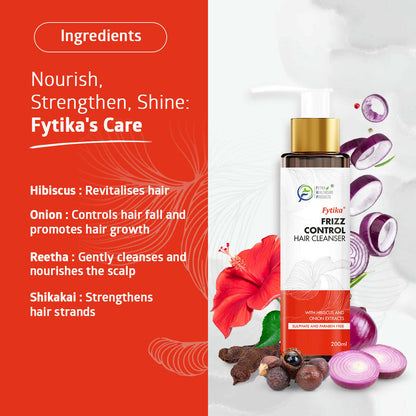 Fytika Frizz Control Hair Cleanser with Hibiscus & Onion Extracts