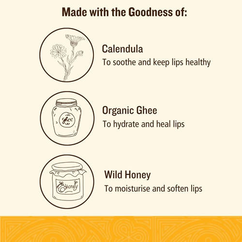 Soultree Calendula & Honey With Organic Ghee Lip Balm