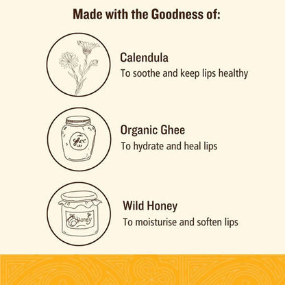 Soultree Calendula & Honey With Organic Ghee Lip Balm