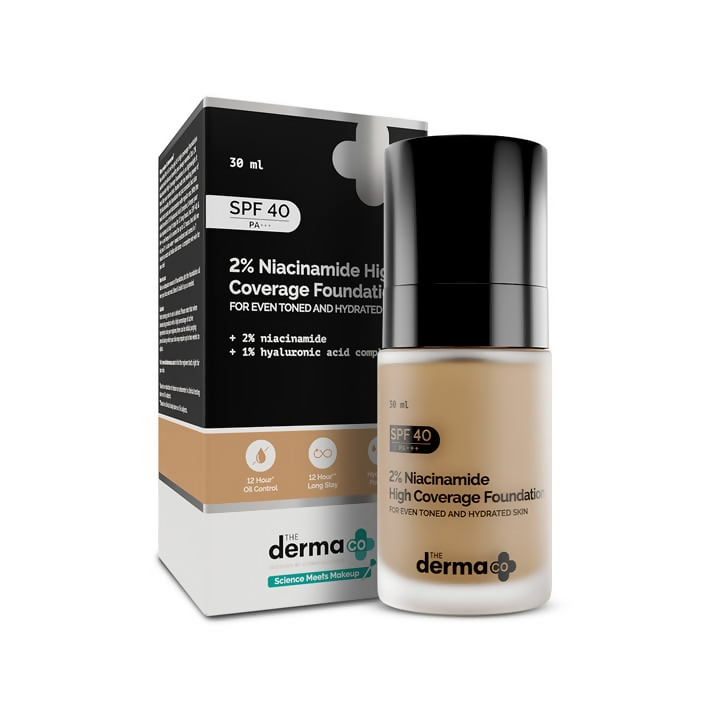 The Derma Co 2% Niacinamide High Coverage Foundation-04 Caramel - buy in USA, Australia, Canada