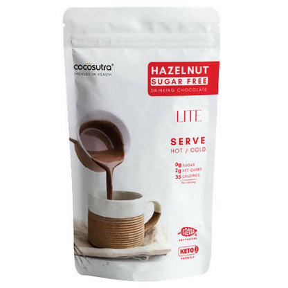 Cocosutra Lite - Hazelnut Sugar Free Drinking Chocolate Mix - BUDNE