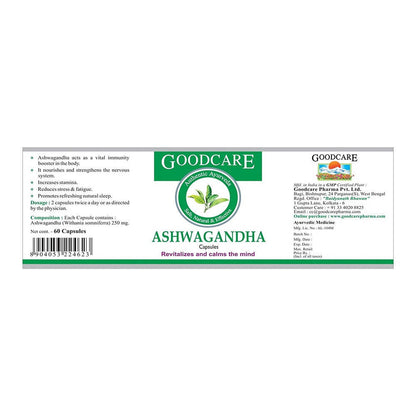 Goodcare Authentic Ayurveda Ashwagandha Capsules