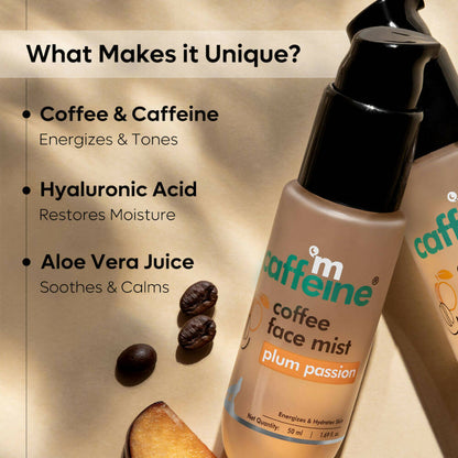 mCaffeine Plum Passion Hydrating Coffee Face Mist