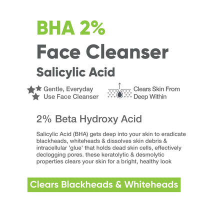 Cos-IQ Salicylic Acid 2% Face Cleanser with BHA