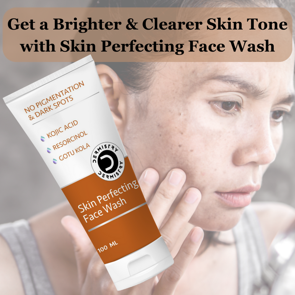 Dermistry Skin Perfecting Fairness Face Wash Kojic Acid Niacinamide Tanning Pigmentation Dark Spots