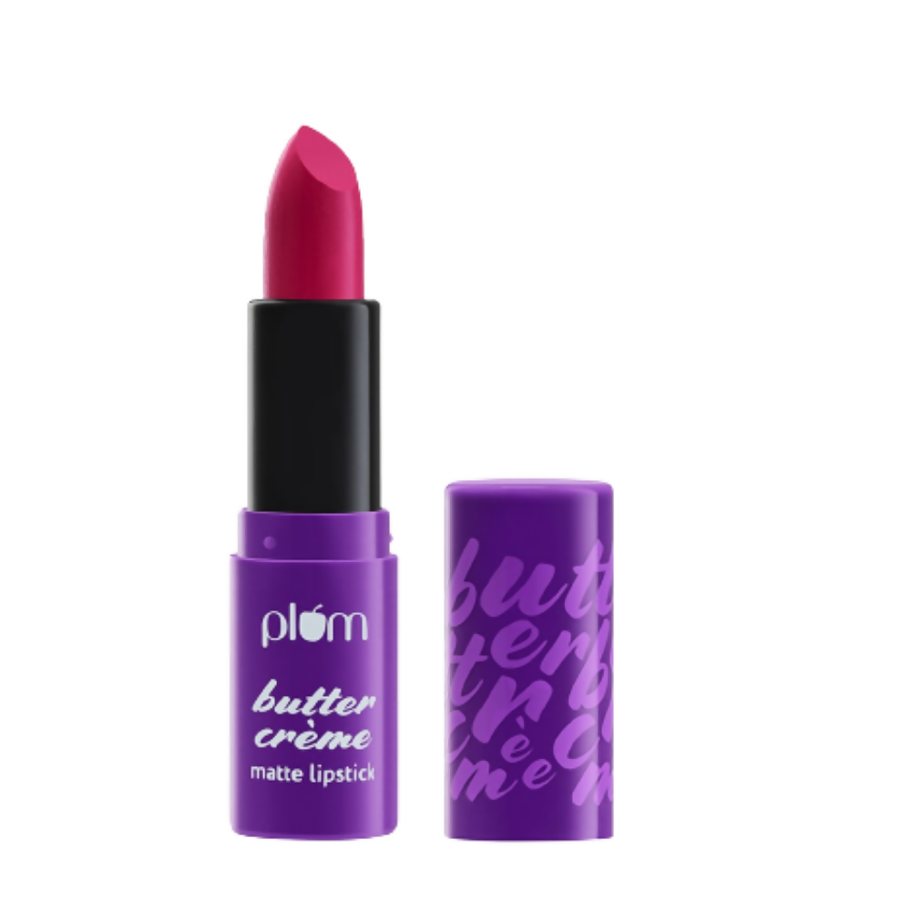 Plum Butter Cr??me Matte Lipstick Pinkture Perfect - 132 (Magenta Pink) - BUDNE
