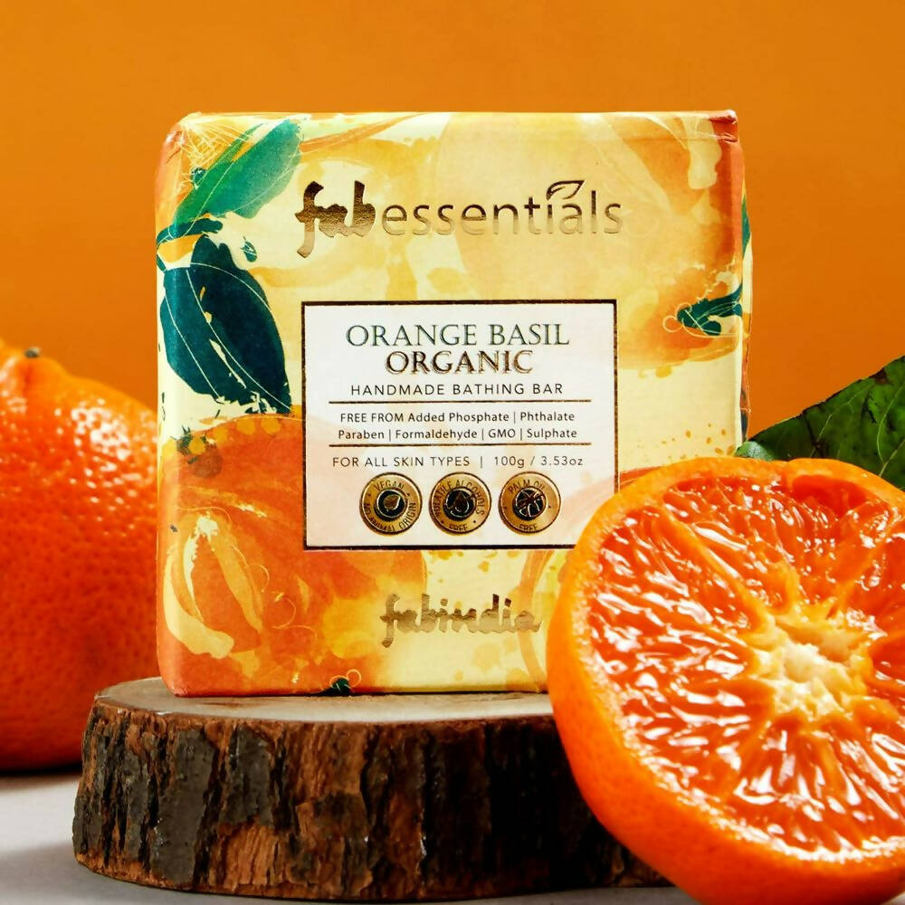 Fabessentials Orange Basil Organic Handmade Bathing Bar