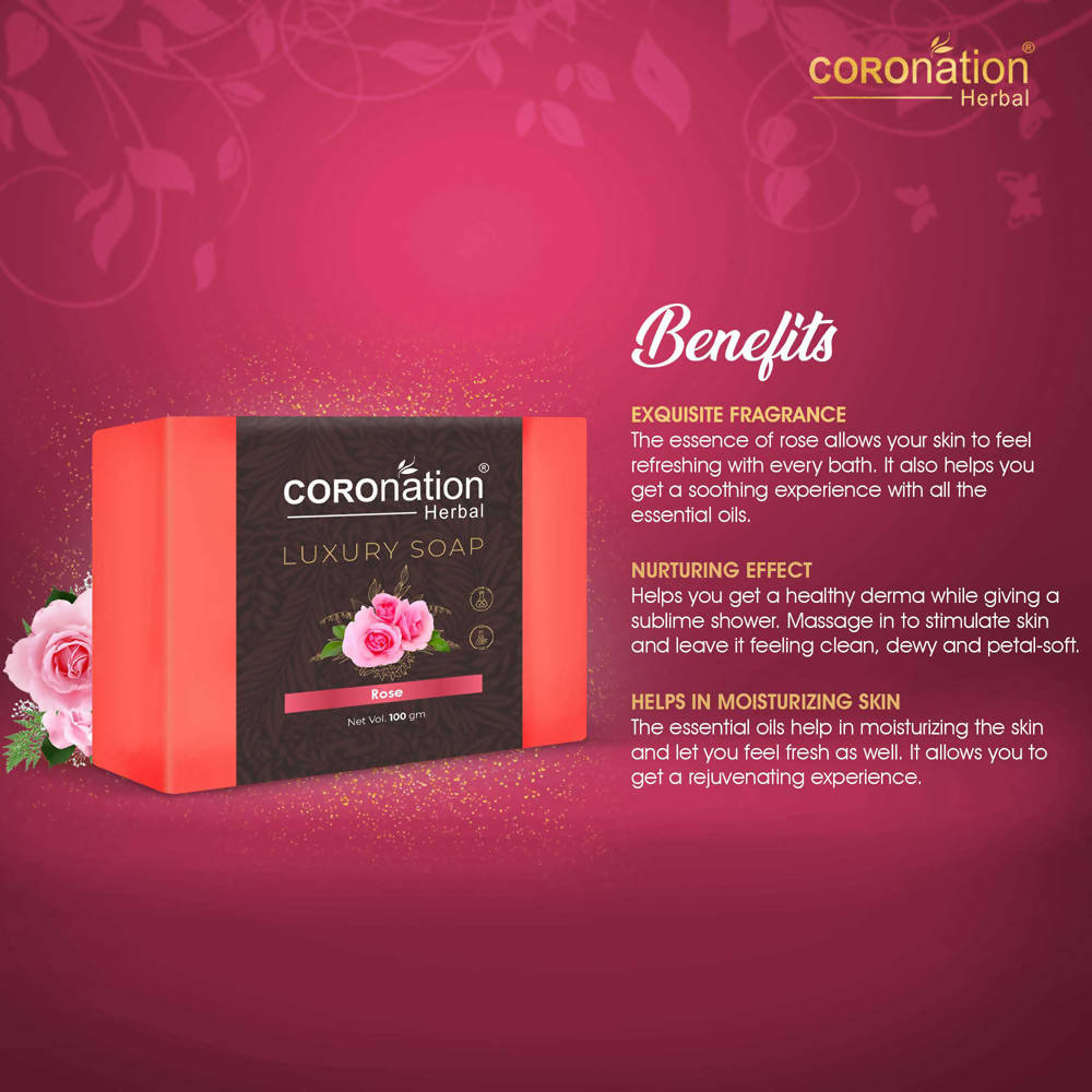 Coronation Herbal Pink Rose Luxury Soap